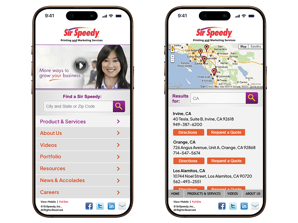 Sir Speedy - Mobile Screens