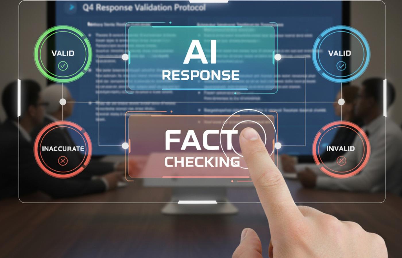 AI Fact Checking Over Board Room Presentation