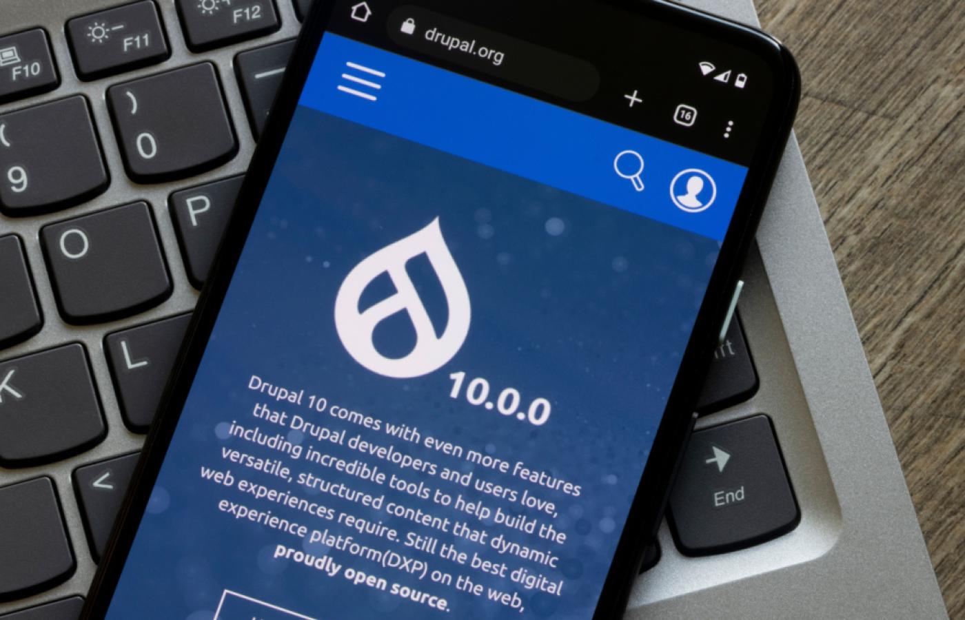 Phone with Upgrade Information for Drupal 10