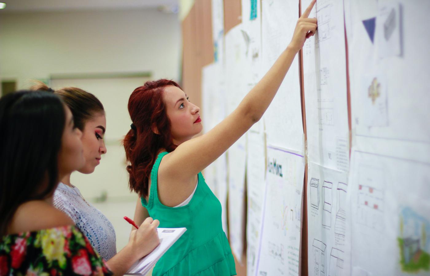 Staff creating corporate plan 