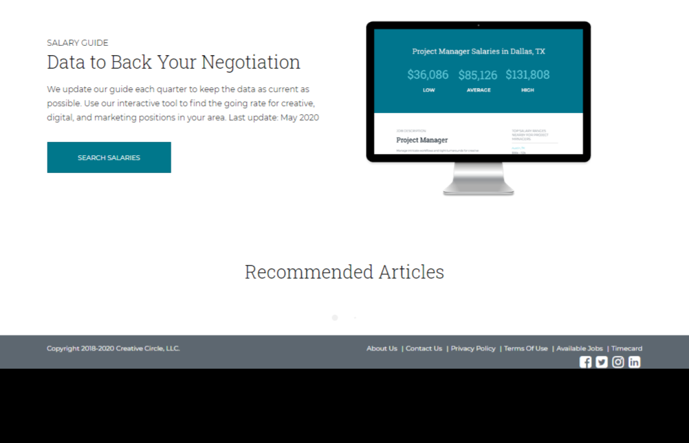 Salary Guide introduction page