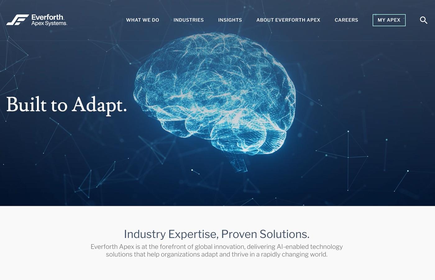 Everforth Apex Website Homepage
