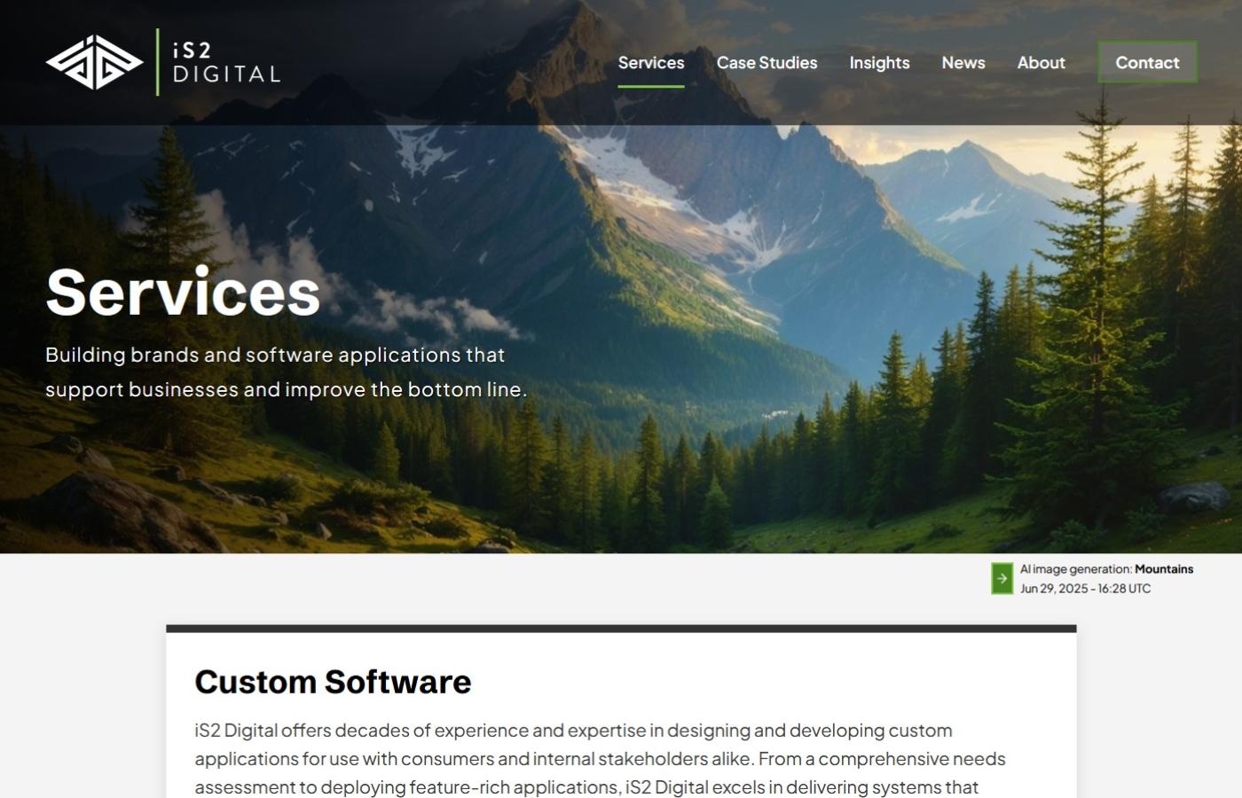 iS2 Digital AI Generated Hero Image