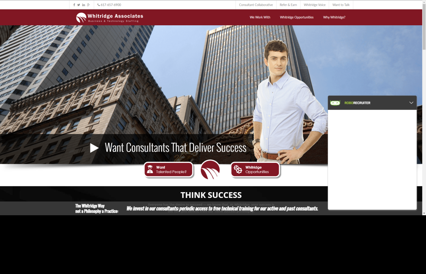 Roborecruiter on Whitridge Site