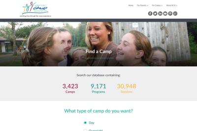 American Camp Association - Find a Camp Home Page