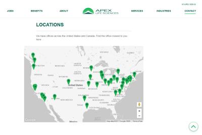 Apex Life Sciences - Google Map