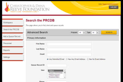Paralysis Resource Center - Advanced Search