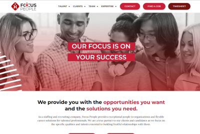 Homepage for Focus People