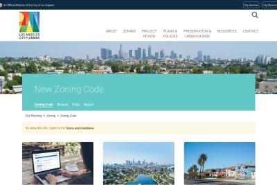 Los Angeles Department City Planning Zoning Code Portal