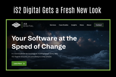A preview of the new iS2 Digital website. 