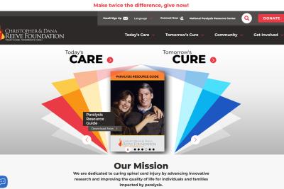 Christopher & Dana Reeve Foundation Home Page